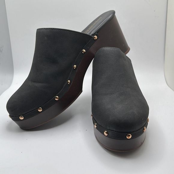 CUSHIONAIRE Women's Faux Wood Clog with Memory Foam Padding 8.5 BLACK - Picture 7 of 7